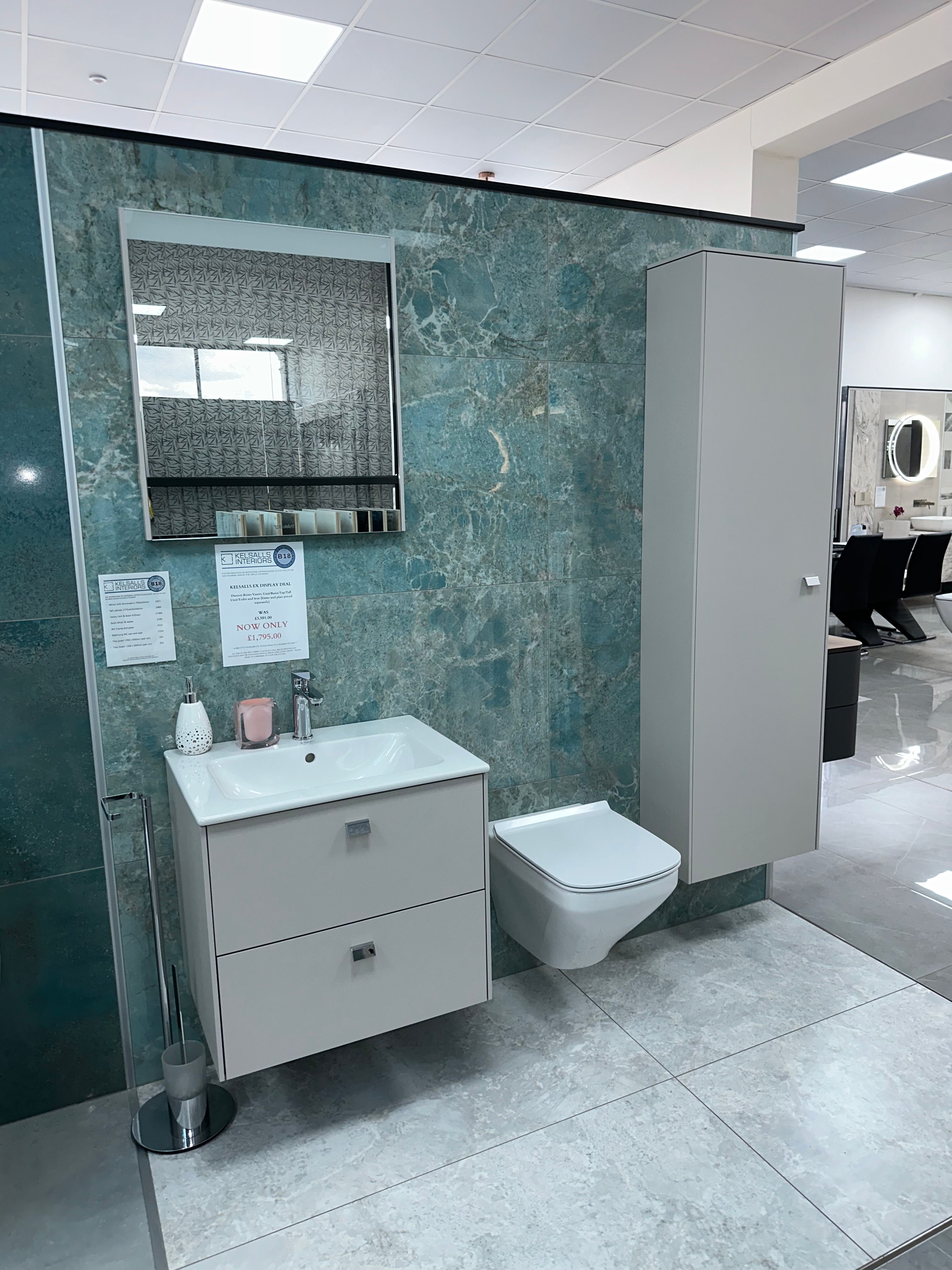 Duravit Brioso Ex-Display Set in Taupe Matte