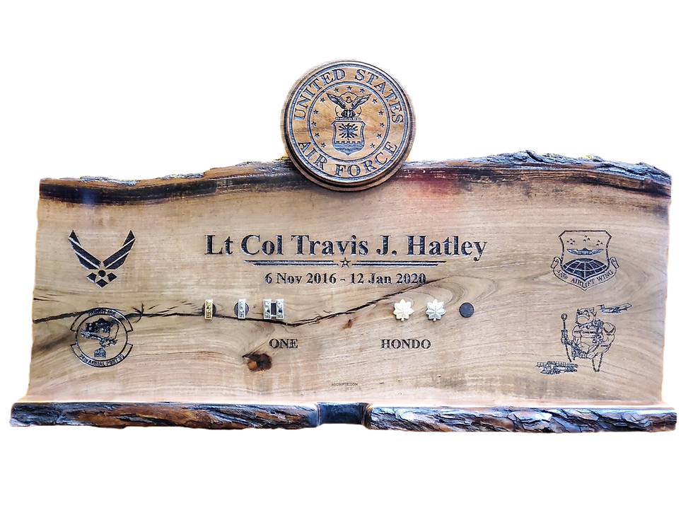 Thumbnail: Custom Mesquite Sword Plaque – Horizontal Display (36–45")