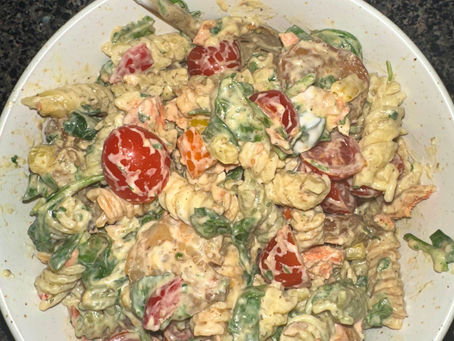 Crisp & Creamy Seafood Pasta Salad