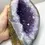Thumbnail: Amethyst jewellery stand- Violet Purple - Natural Crystal Cluster