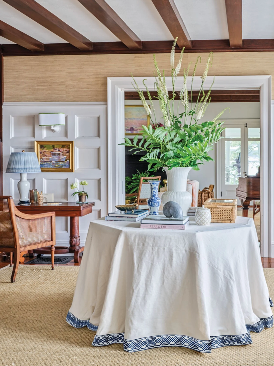 Sisal rugs have a great way of keeping traditional spaces from feeling too old and stuffy