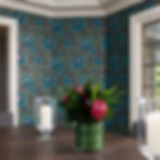 bold papers in dining rooms always work as long as you keep the drapery quiet