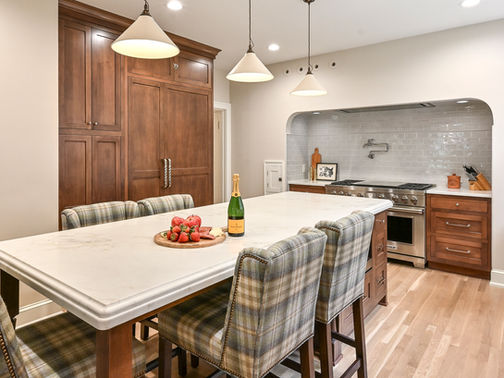 a traditional tudor Kitchen reinvented to suite modern living