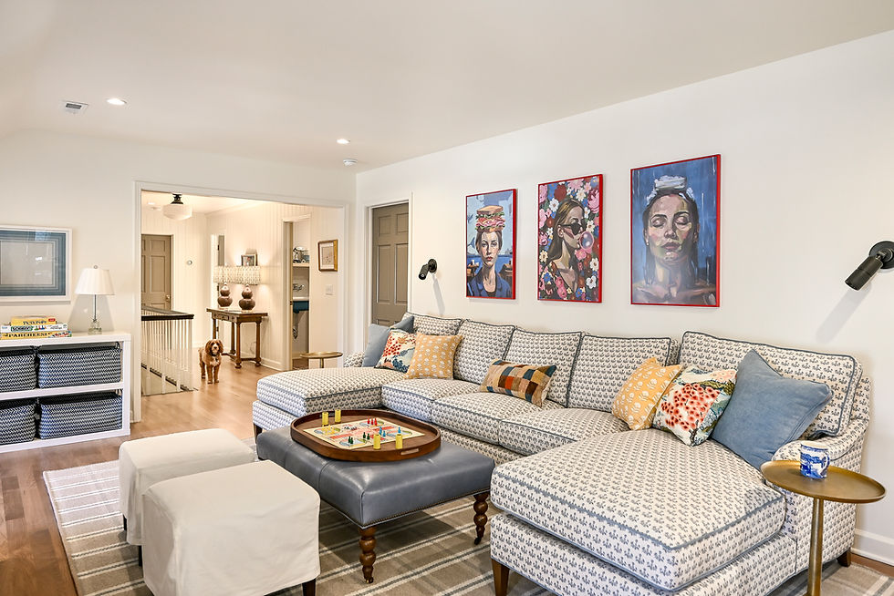 second floor living room or cuddle space makes this the ideal home for family and guests