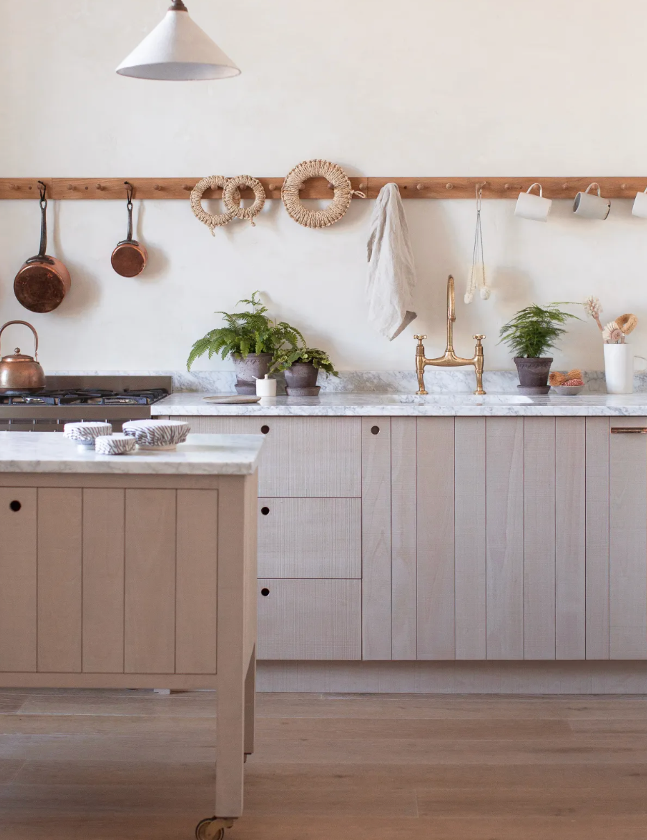Devol Kitchens is the authority is the UK working kitchen style. You can often see the original floors that are 7 or even 9 inch European Rough Sawn White Oak
