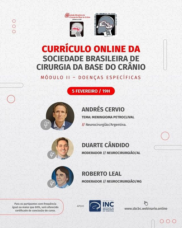 Webinar SBCBC - Meningioma Petroclival