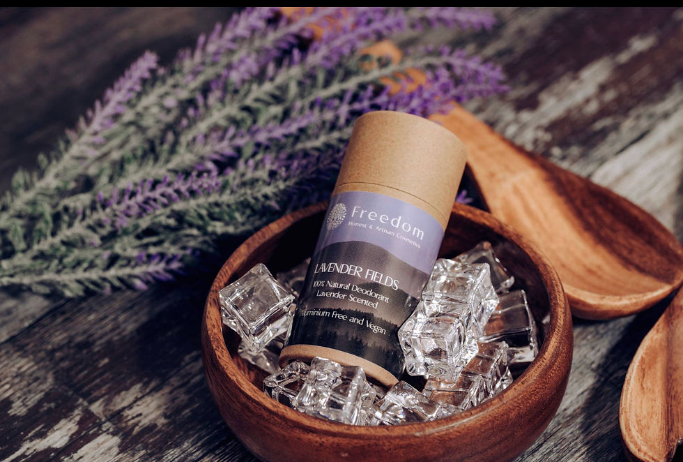 Lavender Fields Natural Vegan Deodorant - Lavender Scented - 70g