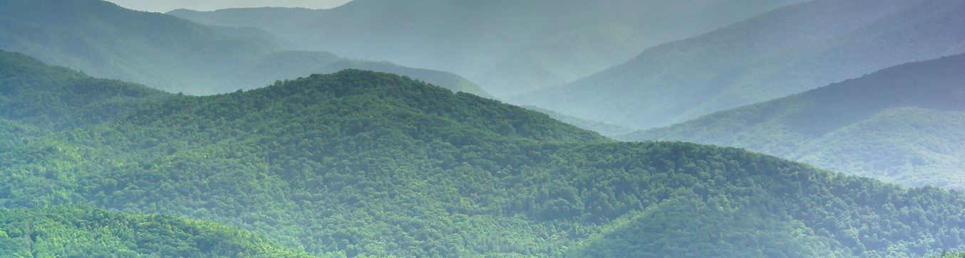 Mid-day view of the Appalachian Mountains from the Blue Ridge Parkway in North Carolina..j