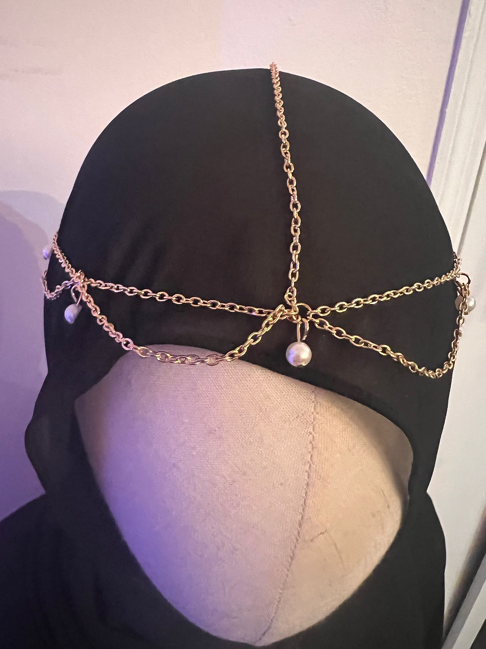 Gold and Pearl Head Piece