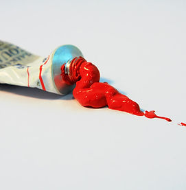 Pintura al óleo roja