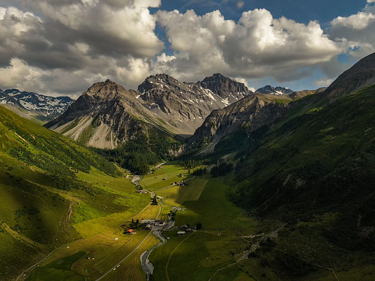 Panorama von Davos