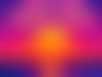 Neon-colored beach at sunrise with glowing waves and the words “You Can Begin Again” in bold, bright text above the horizon.