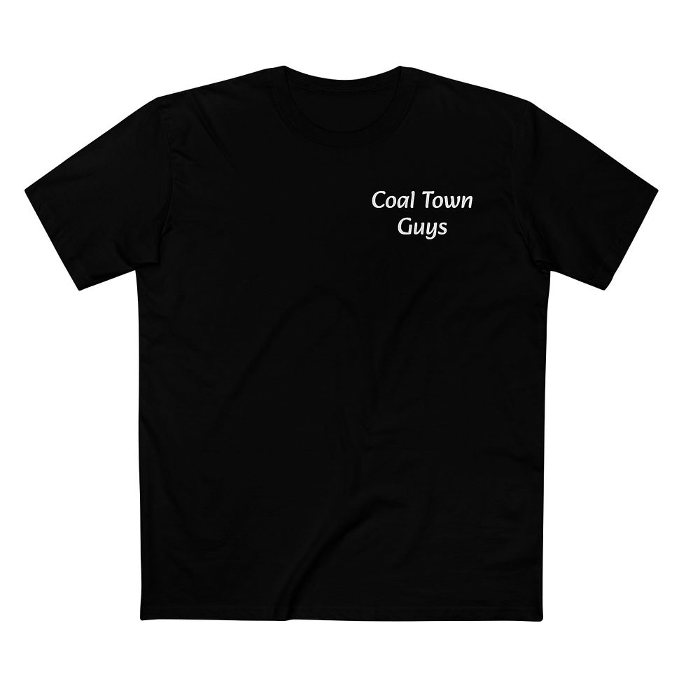 Thumbnail: Men's Coal Town, Miners, Back View Staple Tee