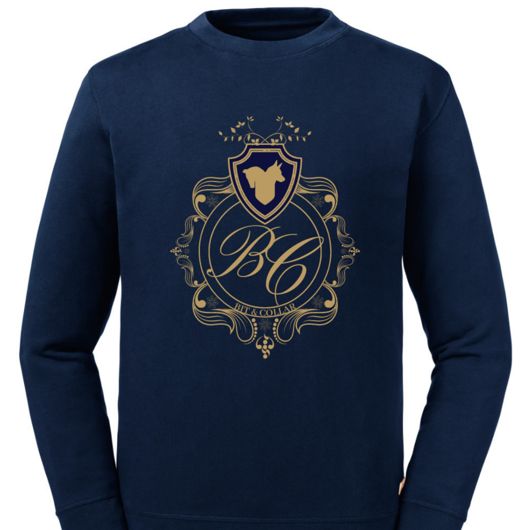 Luxe Sweater - Navy & Gold