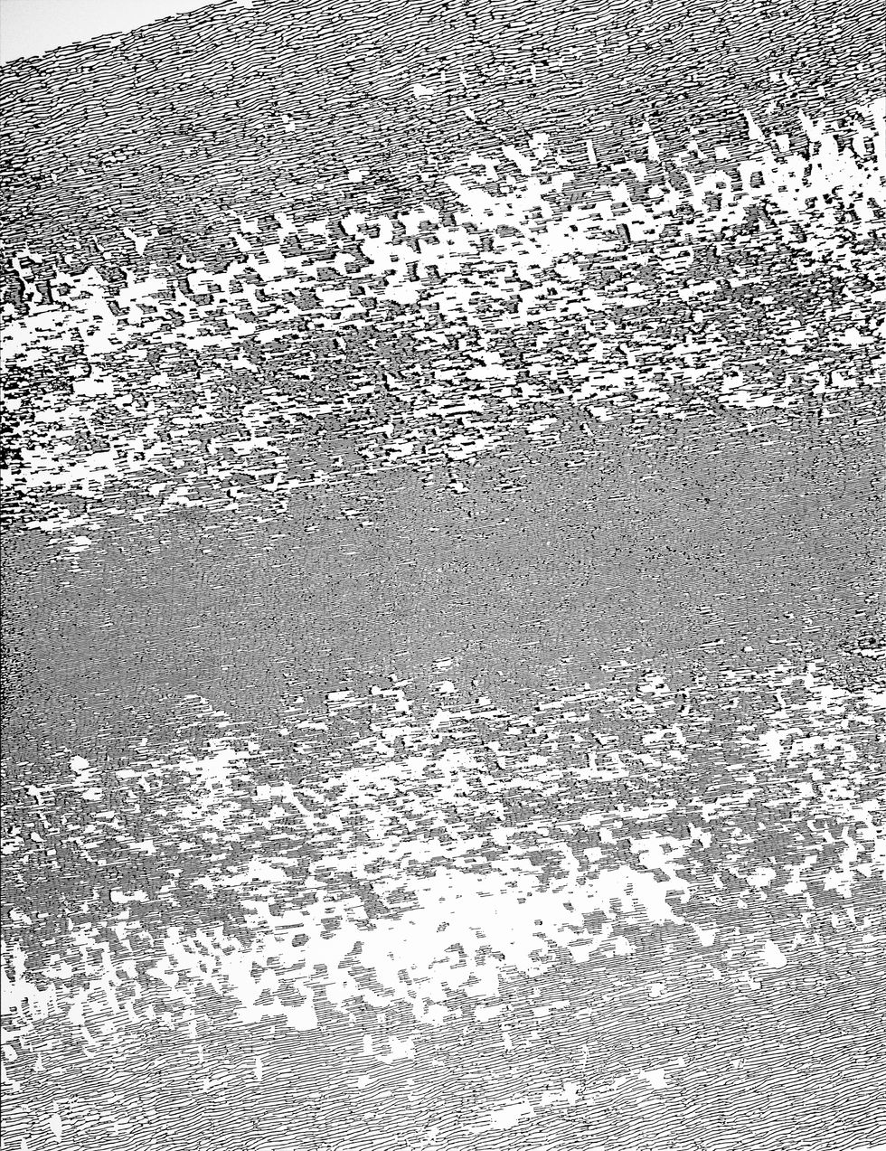 untitled (blue), 2014, oil on canvas, 103 x 79", Courtesy of the artist