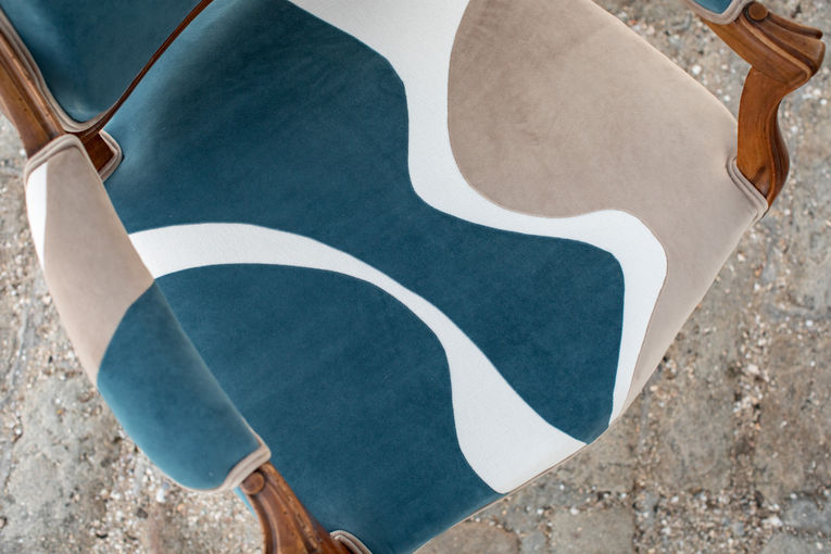 tissu Baden et Larmor Baden tapissier décorateur tapissière décoratrice Baden Arradon Auray Vannes La mutine aux pieds nus