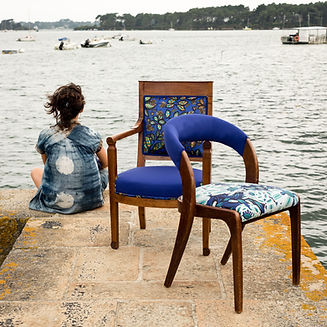 réfection de fauteuils Morbihan tapissière décoratrice conseils deco à domicile sièges et