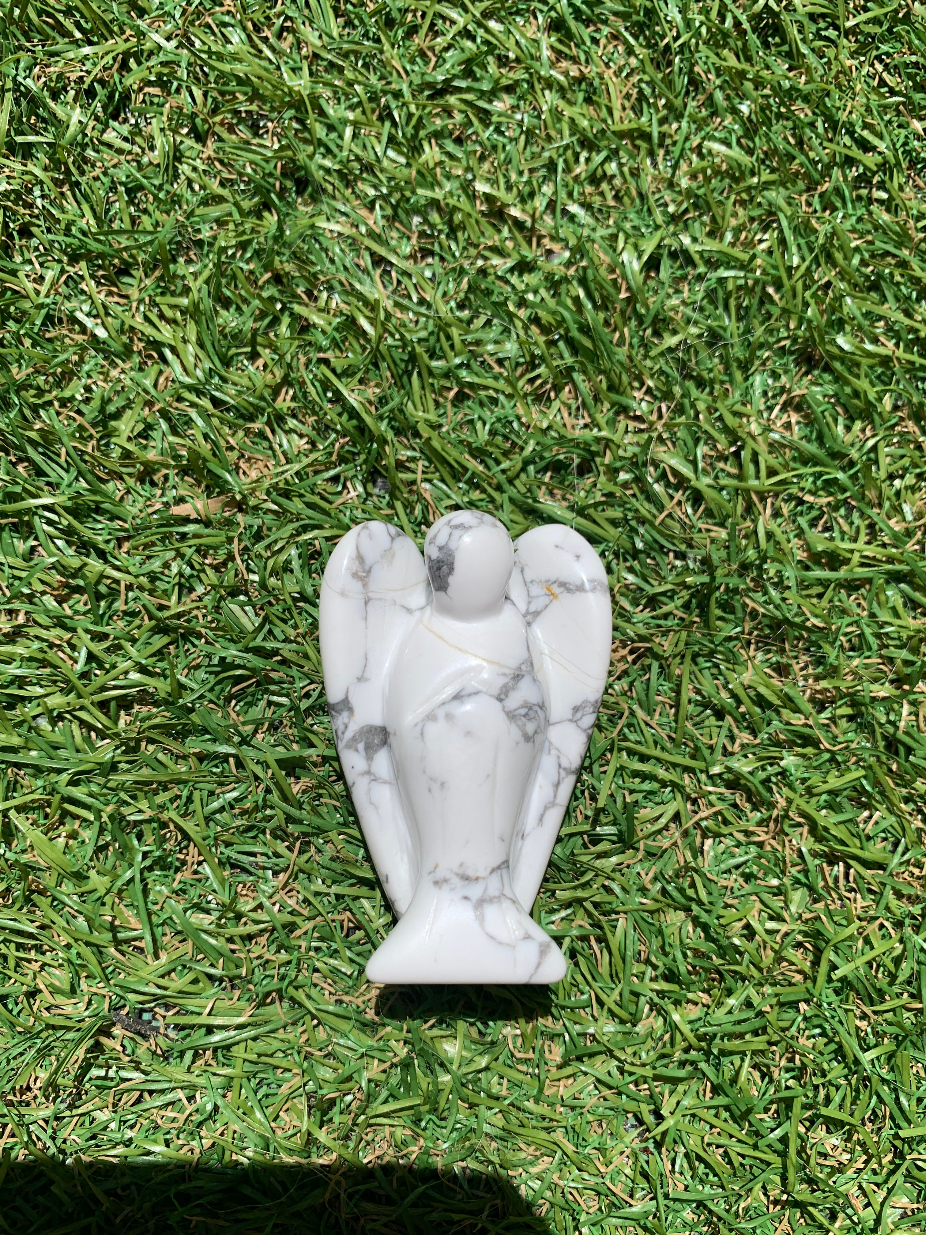 Ange Howlite Blanche