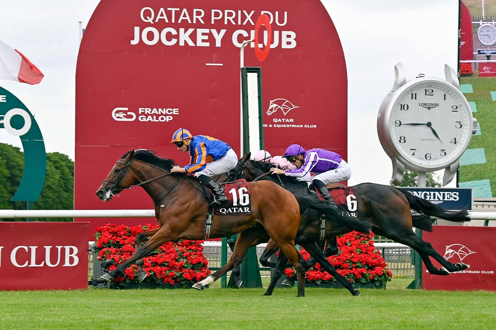 Constitution River Led Ballydoyle's Historic 1-2-3 Sweep in the Prix du Jockey Club