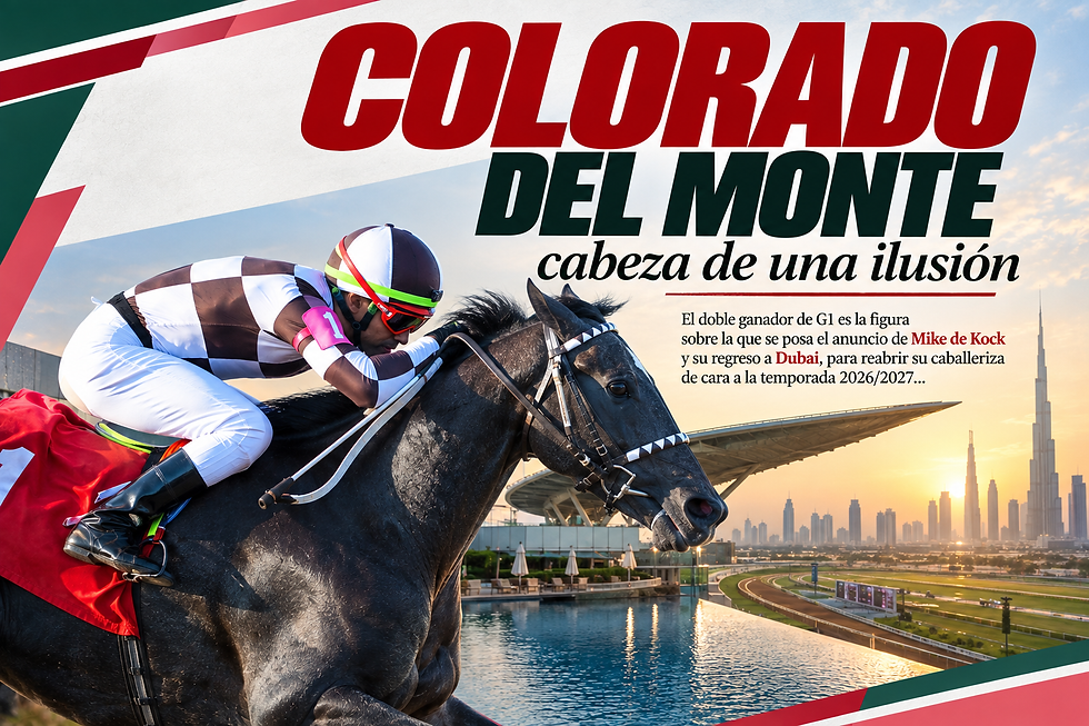 Mike de Kock vuelve a Dubai y el argentino Colorado del Monte será su primera gran figura