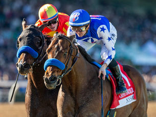 Nysos sacó a relucir su clase en un duelo memorable en Santa Anita