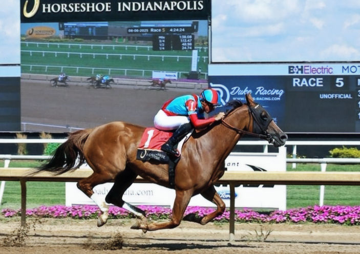 Gran Mirella remató con solvencia / HORSESHOE INDIANAPOLIS