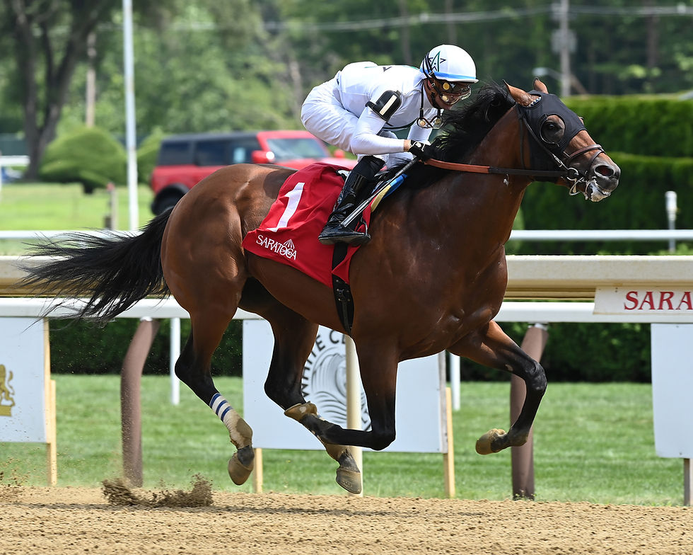 World Record ganando el Amsterdam Stakes en Saratoga / ADAM COGLIANESE / NYRA