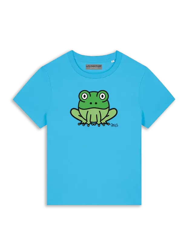 wildnature-t-shirt-biokatoen-kikker-dames-voorzijde