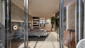 Slaapkamer ontwerp interieur headboard Studio Å