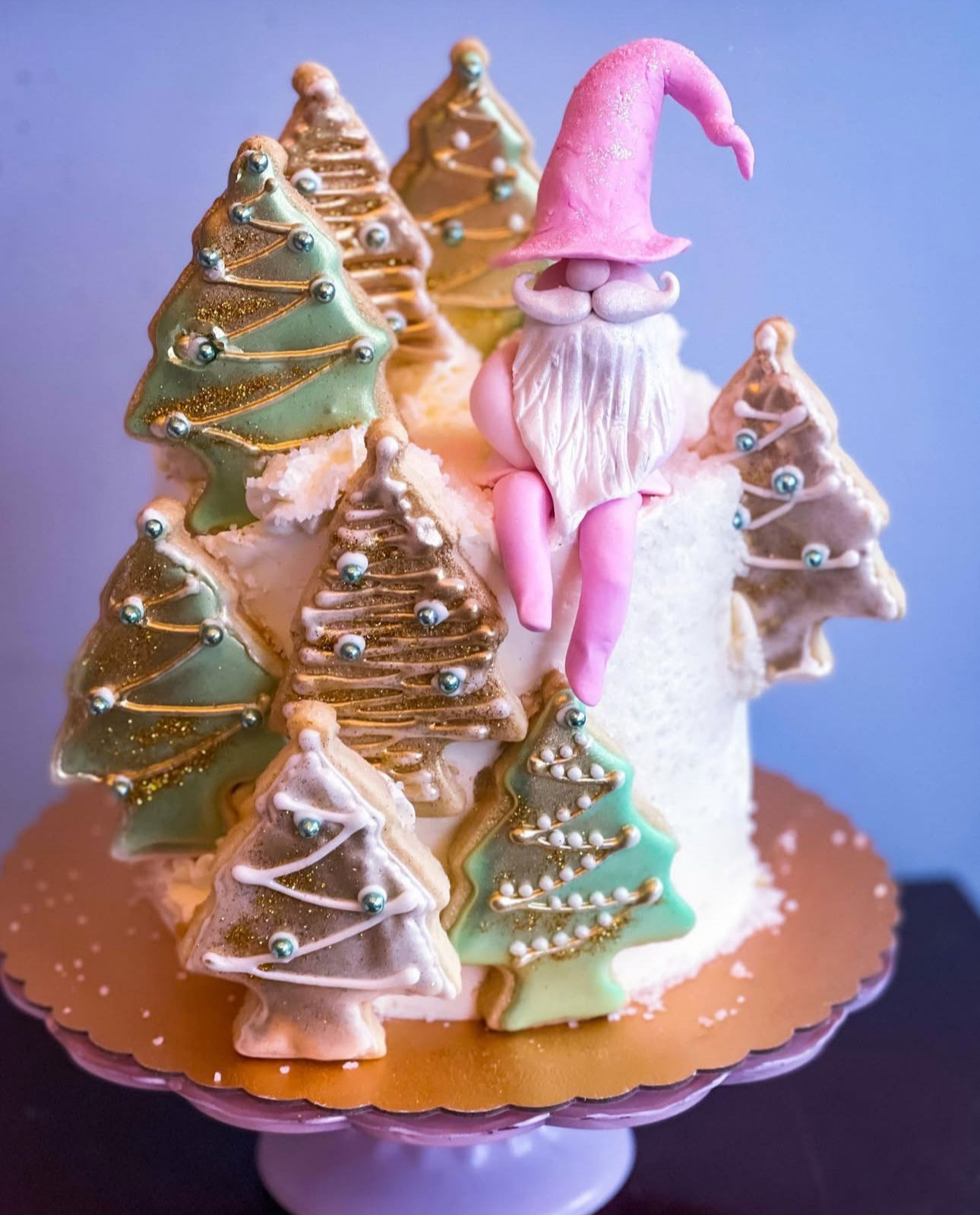 Forest Gnome's Cozy Christmas Cake