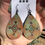 Thumbnail: READY-TO-SHIP Medium Southwestern Leather Teardrop Earrings - Multi-Color