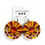 Thumbnail: READY-TO-SHIP 3-piece Groovy Vibes Leather Round Earrings- Red, Orange, Yellow