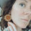 Thumbnail: OOAK Handcrafted artisan leather earrings. Fine leather jewelry. Unique hand drawn and tooled geometric leather flower design. Hand painted turquoise, tan, brown. Unique. Original designs. Round shape with half round tops. 