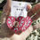 Thumbnail: READY-TO-SHIP Large Leather Heart Earrings - Multi-Color w/ Fuchsia
