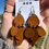 Thumbnail: MADE-TO-ORDER Petal Leather Dangle Earrings in Tan
