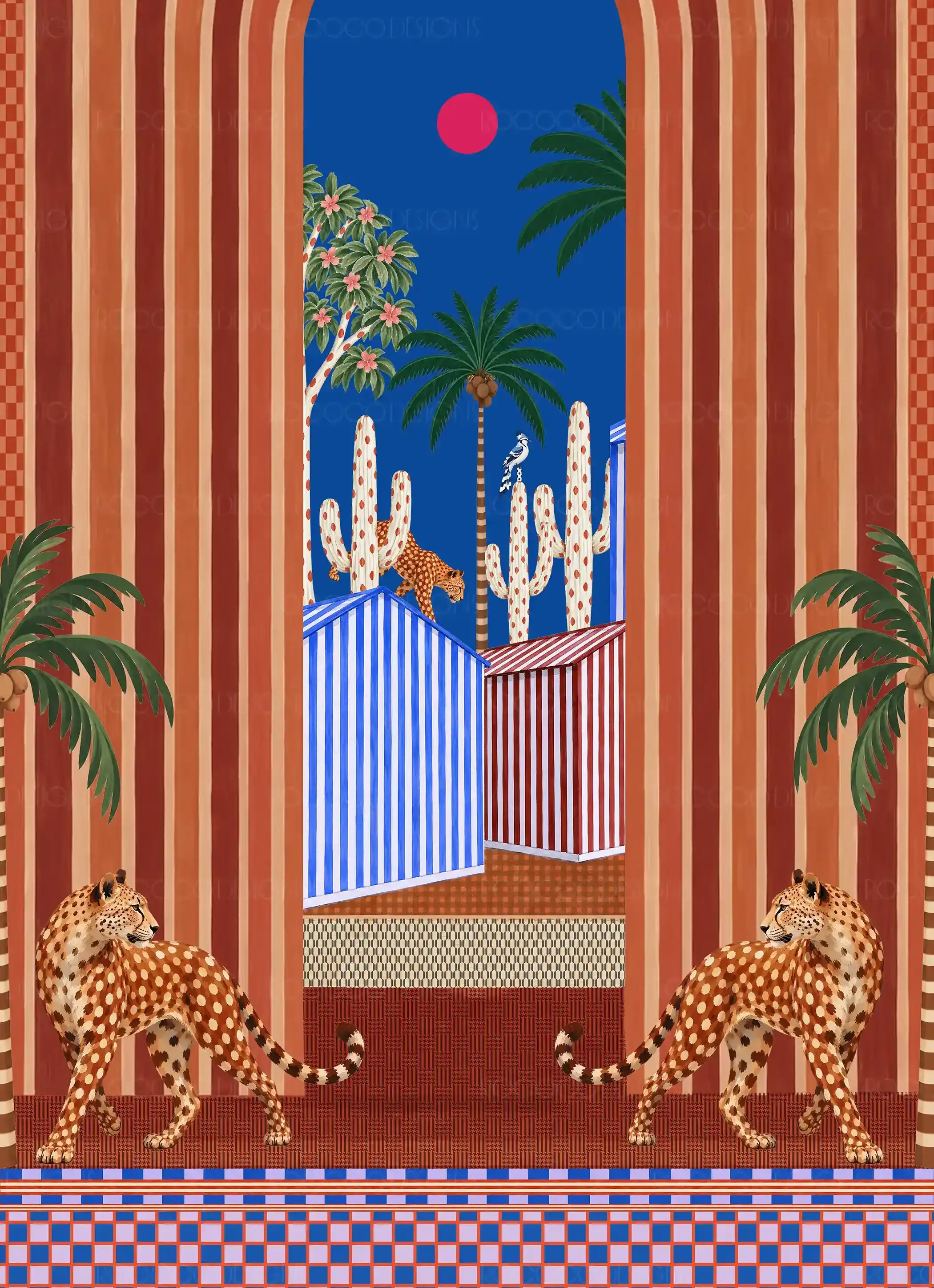 Orana | Tropical Safari Surface Pattern Design