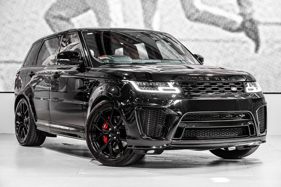 Front of Range Rover Sport