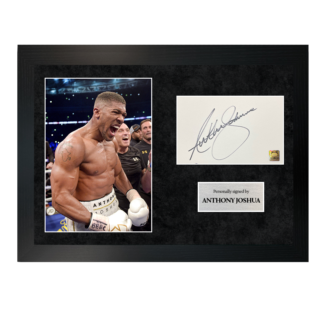 Anthony Joshua | Signed A4 Photo Frame
