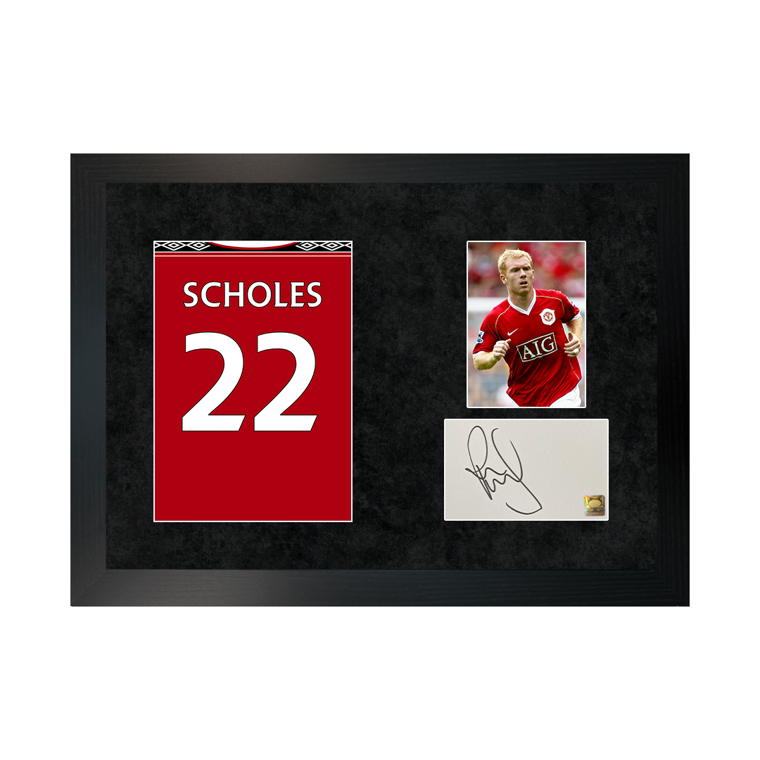 Paul Scholes | A3 Signed Photo & Poster Frame