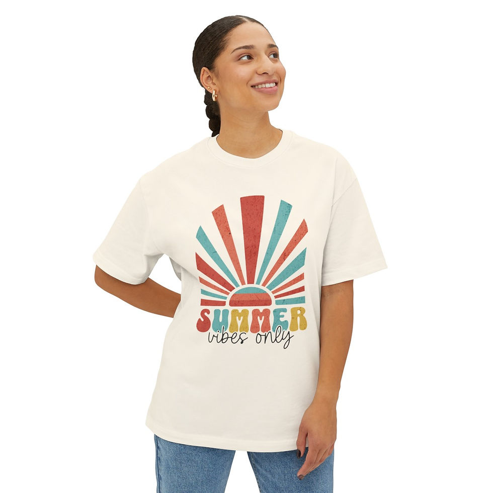 Thumbnail: Summer vibes only Oversized Boxy Tee