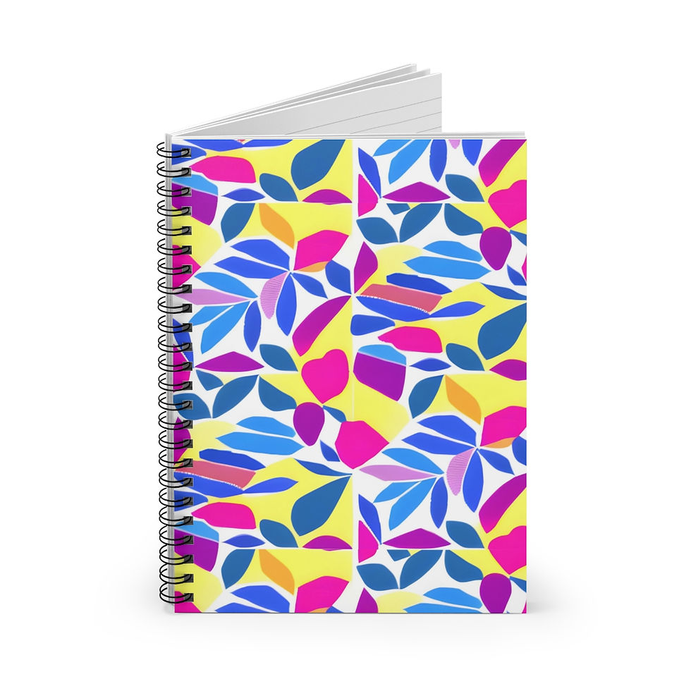Thumbnail: Block colors Spiral Notebook - Ruled Line