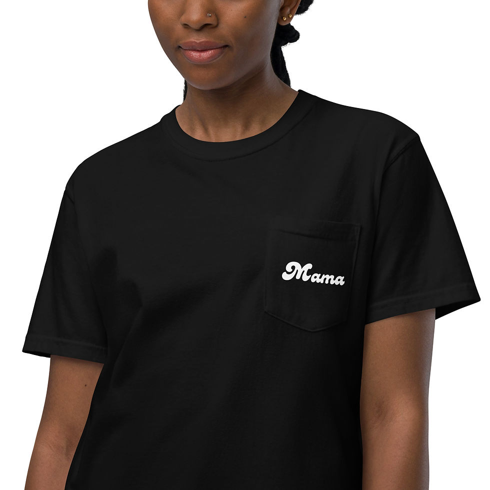Thumbnail: Women's Letter Print Short Sleeve T-Shirt with Pockets Loose Fitting Tops