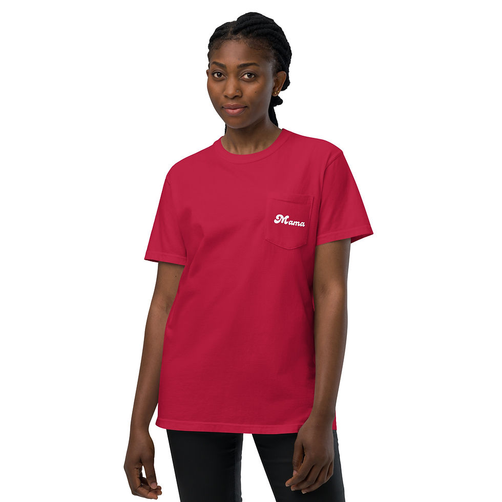 Thumbnail: Women's Letter Print Short Sleeve T-Shirt with Pockets Loose Fitting Tops