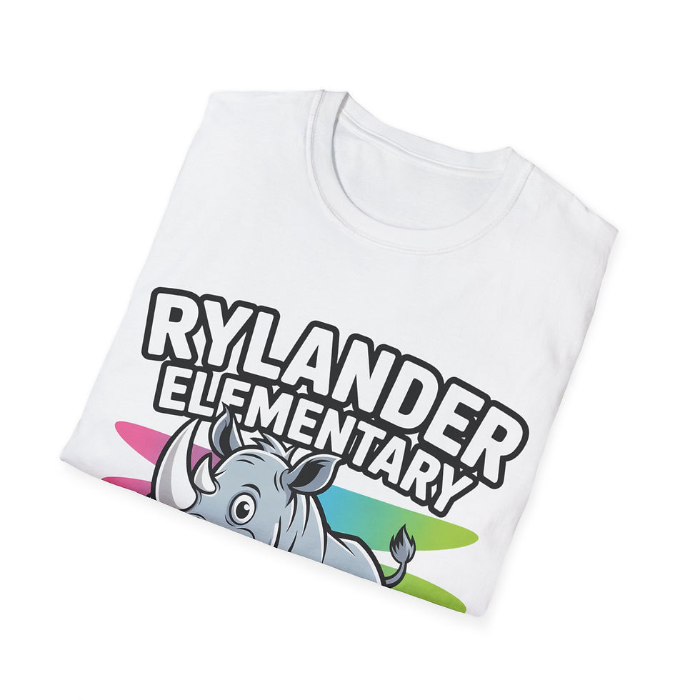 Thumbnail: Rhino-Print Neon Unisex SOFT T-Shirt, School Spirit Tee