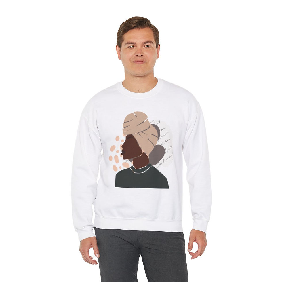 Thumbnail: Bold Woman Head Scarf MLK Crewneck Sweatshirt