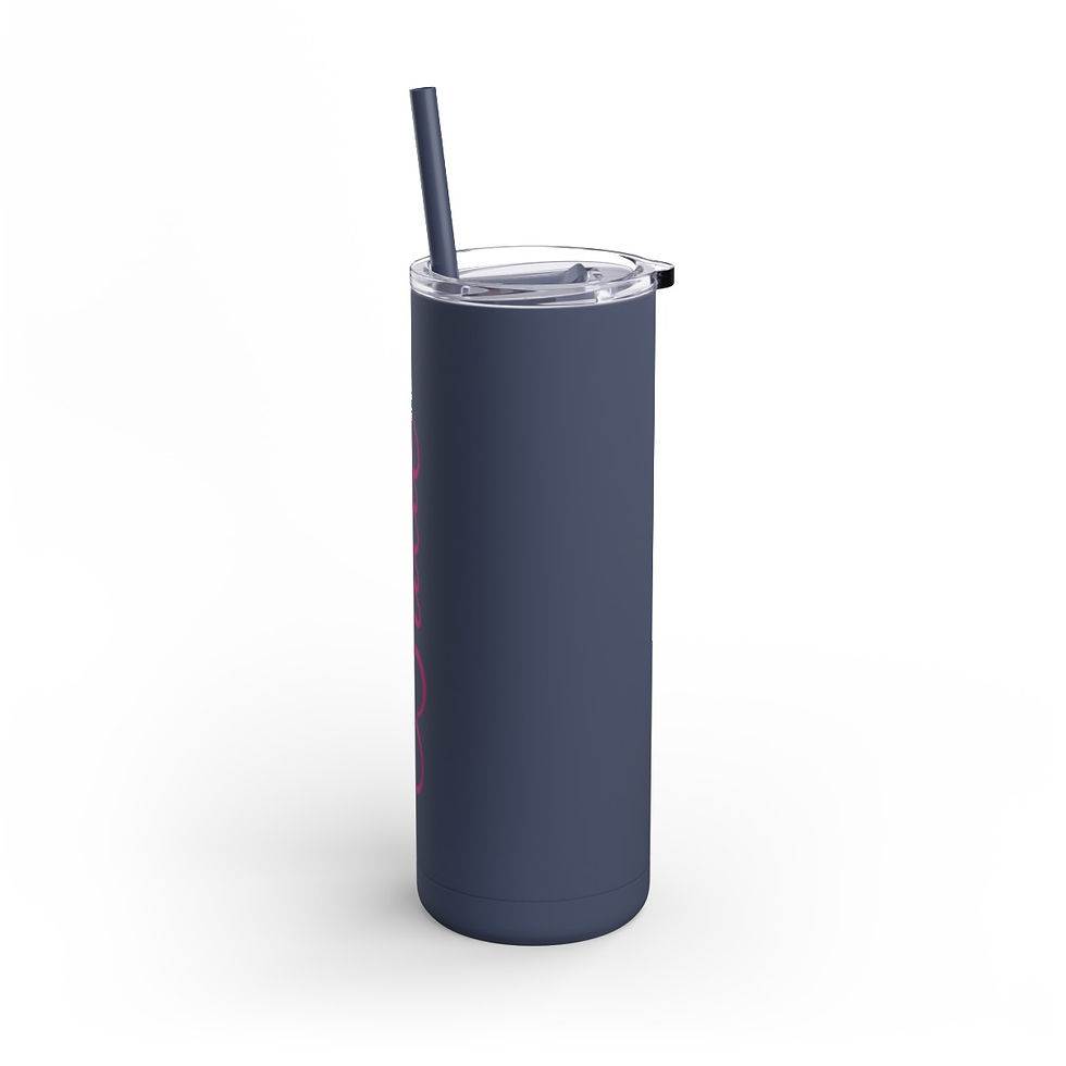 Thumbnail: Bride blue colorful Skinny Matte Tumbler, 20oz