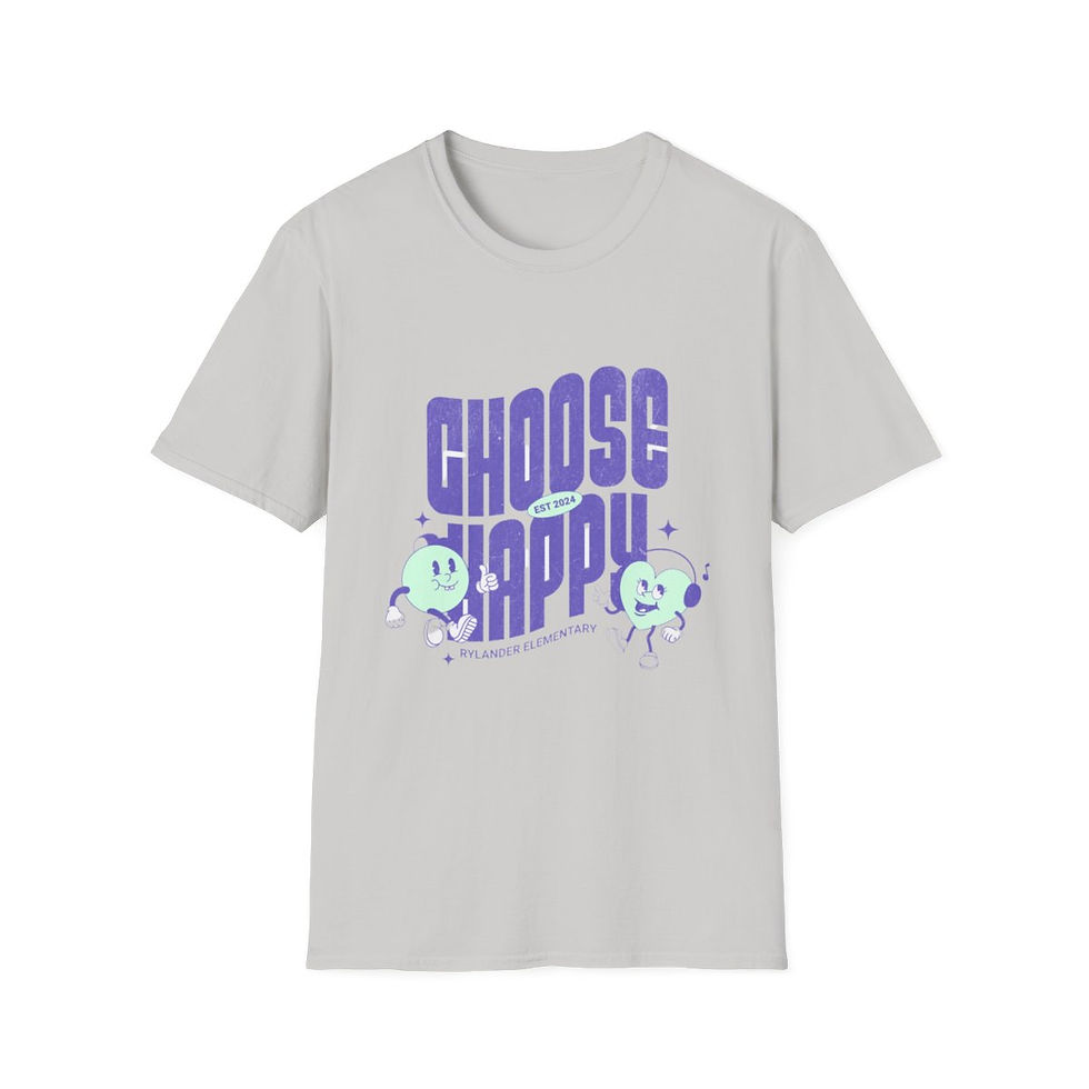 Thumbnail: RRE - Choose Happy Unisex Softstyle T-Shirt