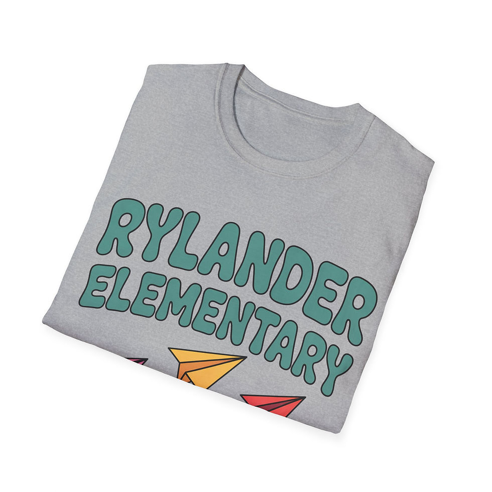 Thumbnail: Rylander Elementary Paper Airplane SOFT T-Shirt, Unisex 