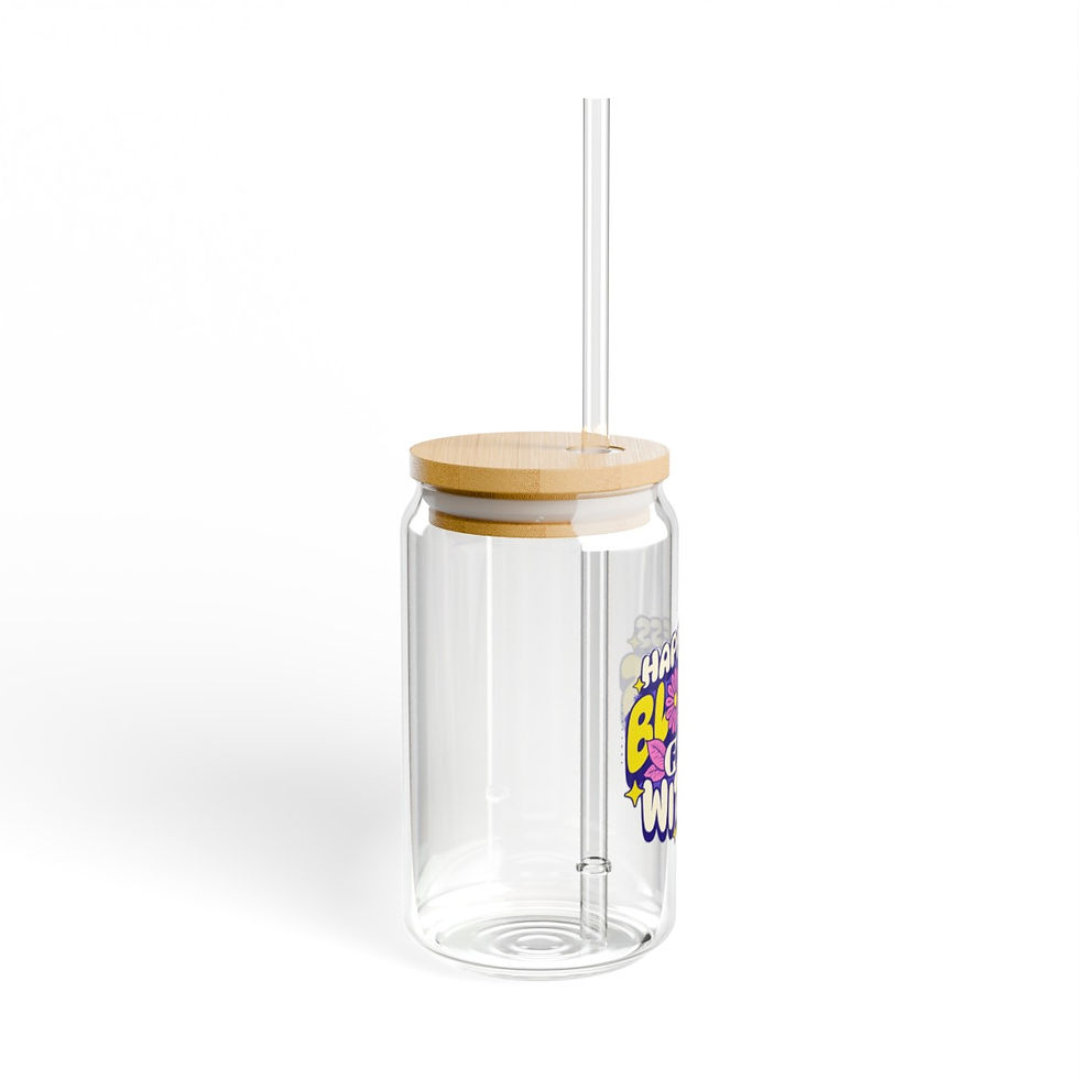Thumbnail: Bloom within floral Glass tumbler 