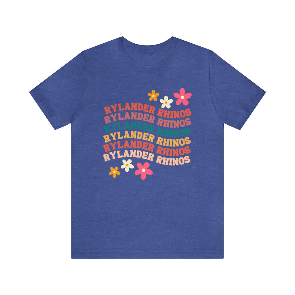 Thumbnail: Groovy Rhinos Unisex Jersey Short Sleeve Tee
